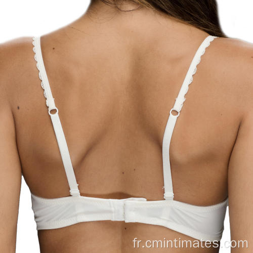 Ensemble de soutien-gorge triangle rembourré en dentelle pour femme